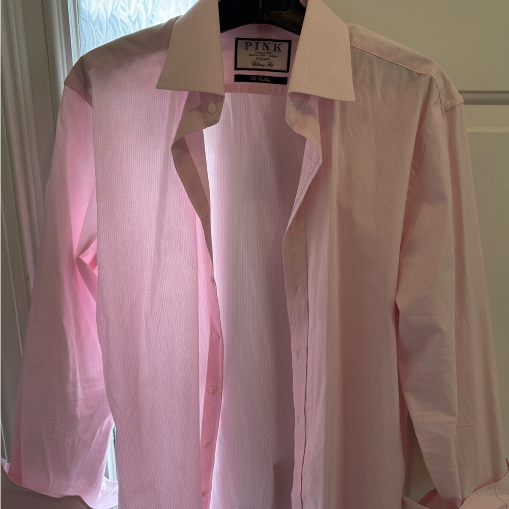 Thomas Pink Light Pink Dress Shirt